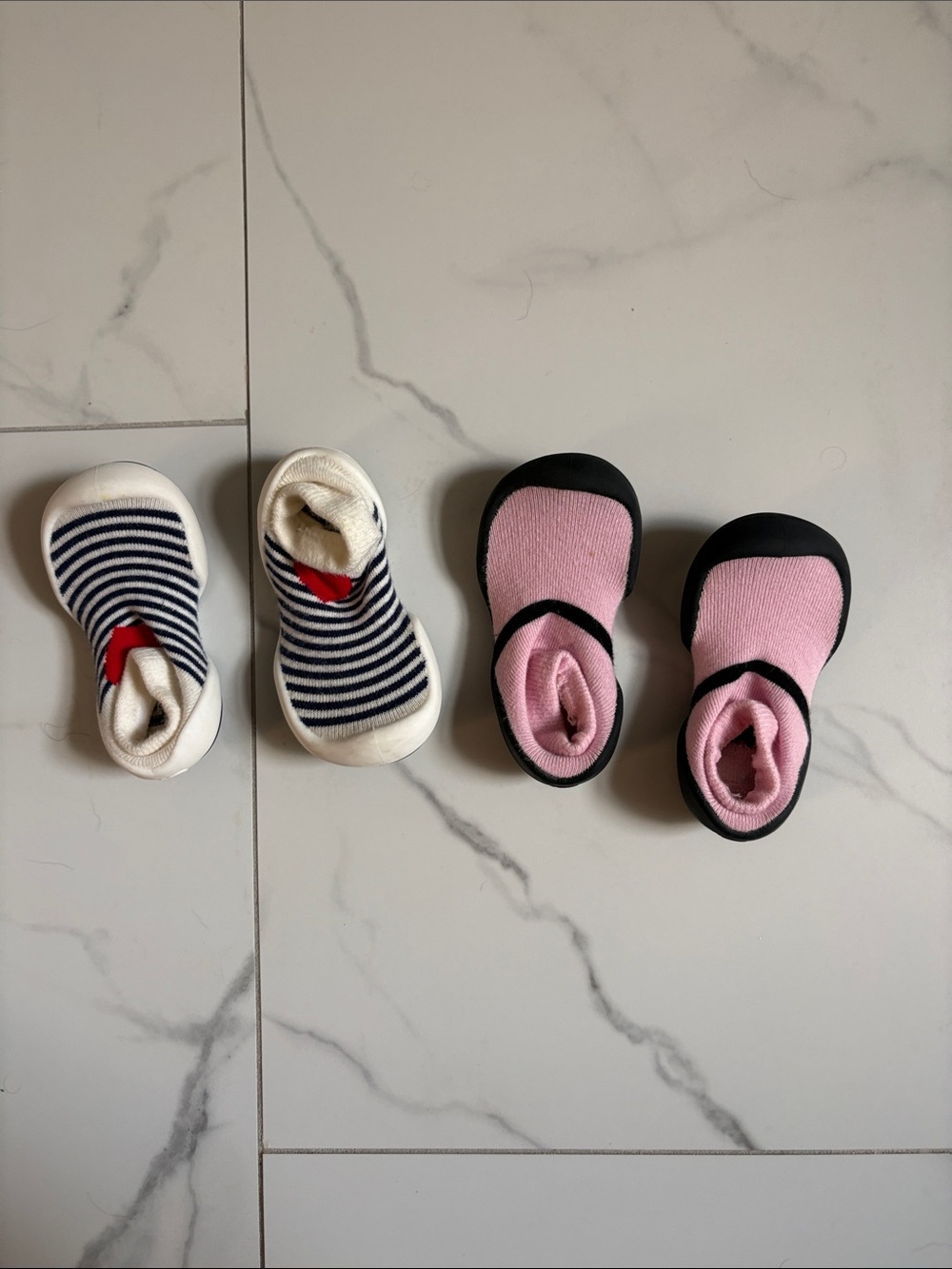 (2) Baby Sock Shoes
